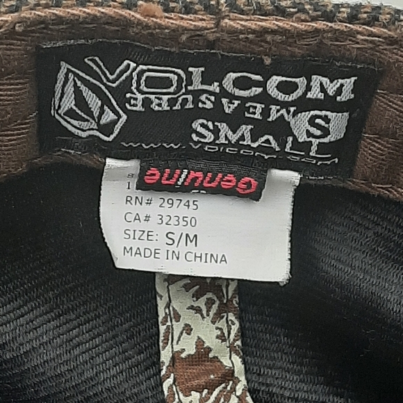 Volcom Wool Skater Hat Brown & Black S/M Men's - Picture 8 of 9